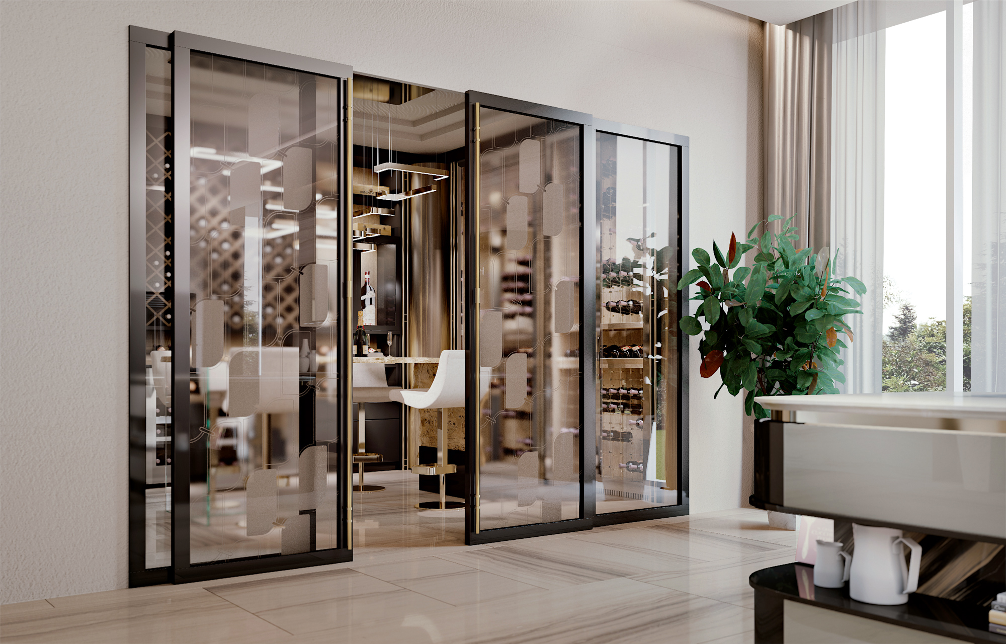 BizzottoItalia-luxury-exclusive-tailor-made-sliding-doors-wine-room-made-in-italy-Salone-del-Mobile-Milan